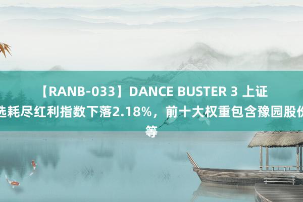 【RANB-033】DANCE BUSTER 3 上证可选耗尽红利指数下落2.18%，前十大权重包含豫园股份等