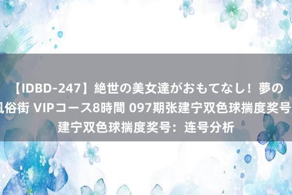 【IDBD-247】絶世の美女達がおもてなし！夢の桃源郷 IP風俗街 VIPコース8時間 097期张建宁双色球揣度奖号：连号分析